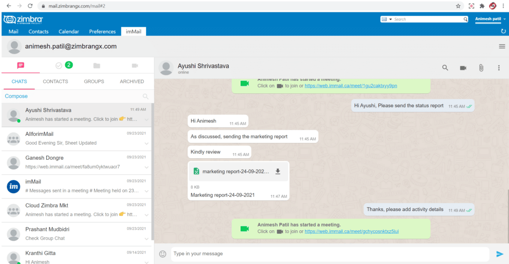 Logix Cloud Zimbra Suite – A Complete Business Tool For Communication &Amp; Collaboration 4 Immail Desktop 1