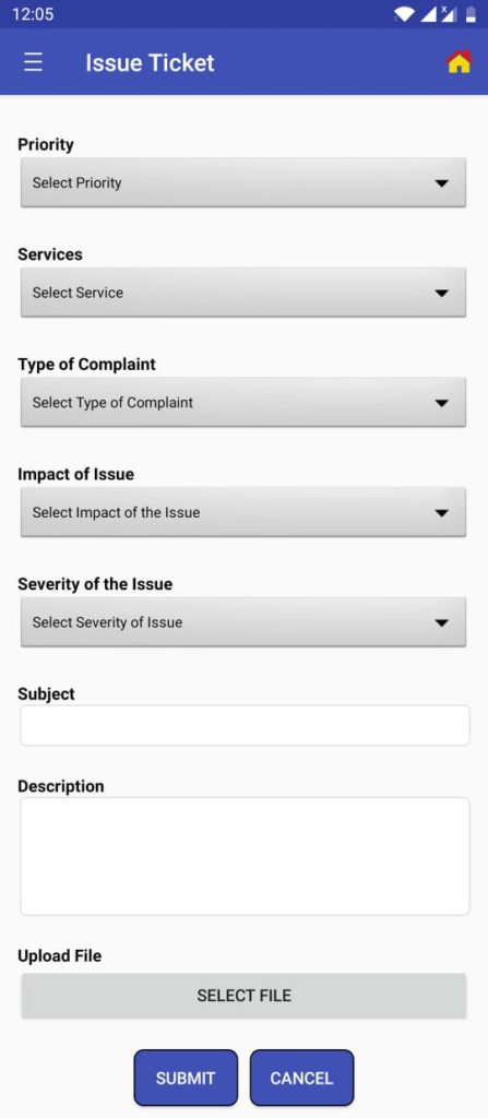 Now Use The Logix Supportdesk App To Raise Support Tickets 6 Supportdesk Issue A Support Ticket