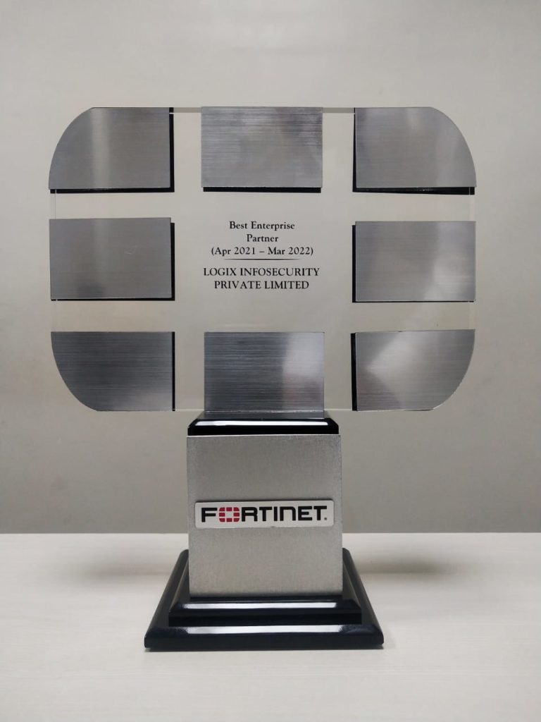 Logix Wins The Fortinet Best Enterprise Partner Award 4Th Time In A Row 2 Fortinet Best Enterprise Partner Award Trophy